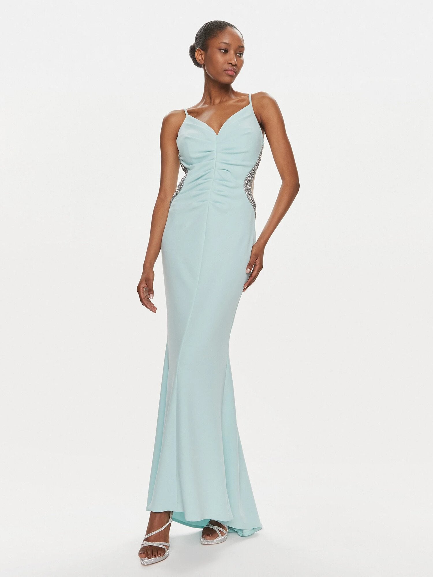 Abito Tubino Abito Lungo Verde Rinascimento Abito Tubino